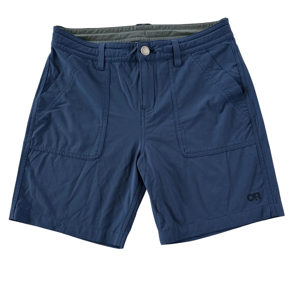 Outdoor Research Ferrosi Shorts Womens 2 Blue Excellent 7" Inseam Hiking 287673